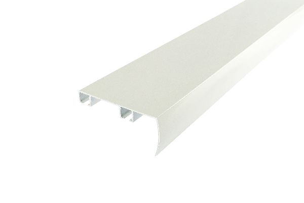 Fehér előlapos fém karnis 125cm