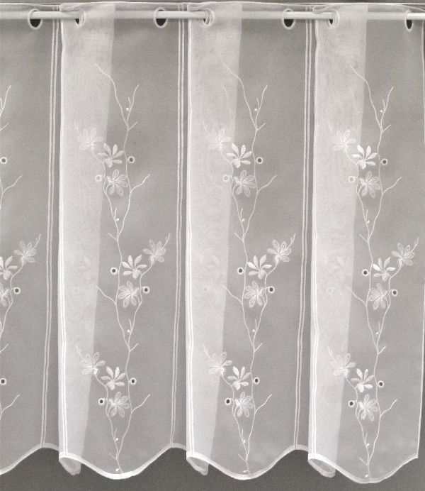 Elba bordürös vitrázs függöny 60cm