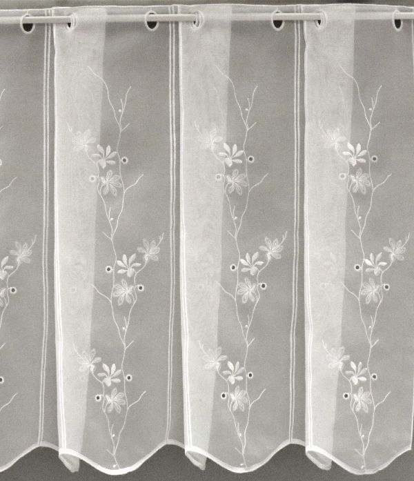 Elba bordürös vitrázs függöny 90cm