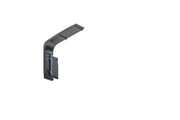 Antracit szürke Motivo 1 soros karnis 350cm oldalfalra