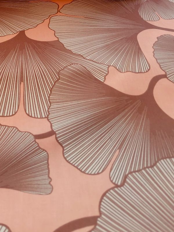 Pamut szatén ágynemű Ginko leveles