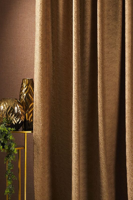 Kalanderezett bársony MATTEO 06 caffe latte sötétítő függöny