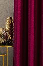 Kalanderezett bársony MATTEO 26 bíbor sötétítő függöny