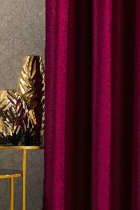 Kalanderezett bársony MATTEO 26 bíbor sötétítő függöny