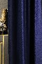 Kalanderezett bársony MATTEO 38 royal kék sötétítő függöny