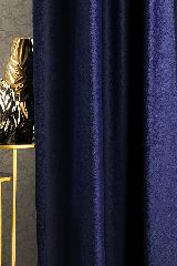 Kalanderezett bársony MATTEO 38 royal kék sötétítő függöny