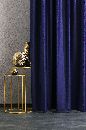 Kalanderezett bársony MATTEO 38 royal kék sötétítő függöny