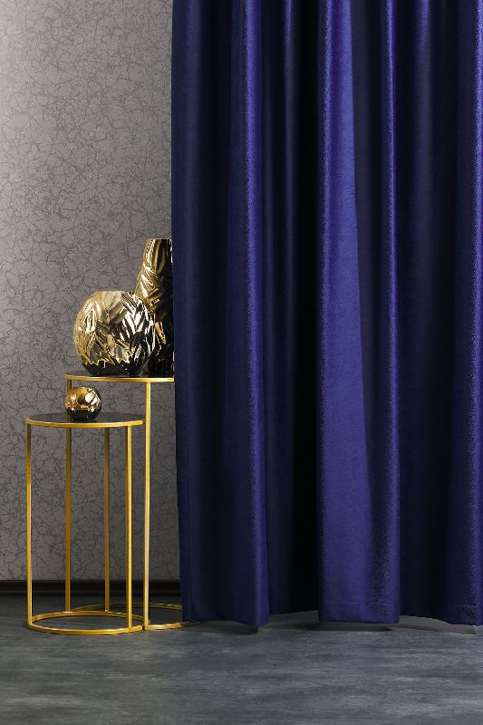 Kalanderezett bársony MATTEO 38 royal kék sötétítő függöny