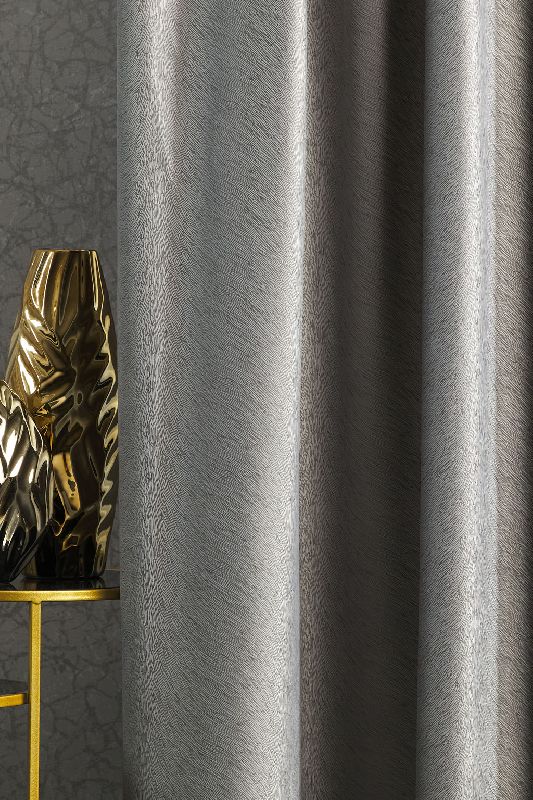 Kalanderezett bársony MATTEO 42 ezüst szürke sötétítő függöny
