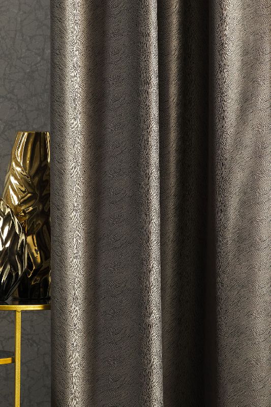 Kalanderezett bársony MATTEO 43 acél szürke sötétítő függöny