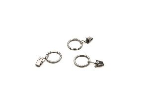 Függönykarika csipesszel matt króm