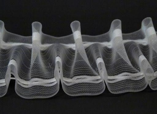 Darázs mintás ráncoló 45mm átlátszó 1:2