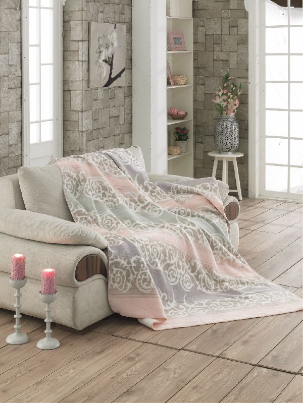 Vintage mintás pamut takaró