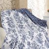 Kék Mintás pamut takaró