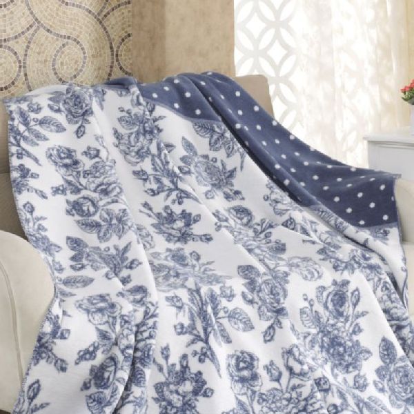 Kék Mintás pamut takaró