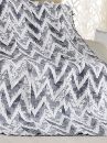 Szürke mintás pamut takaró