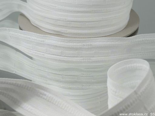 Ceruzás ráncoló 50mm fehér 1:1,5