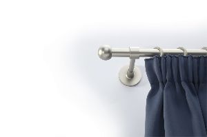 Karnisrúd végzáró „Golyó” matt króm