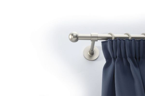 Karnisrúd végzáró „Golyó” matt króm