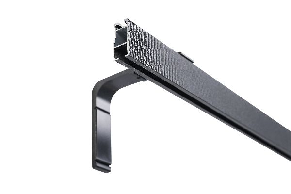 Antracit szürke Motivo 1 soros karnis 175cm oldalfalra