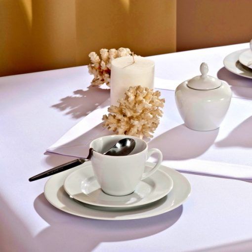 Asztalterítő fehér minta nélküli teflonos abrosz