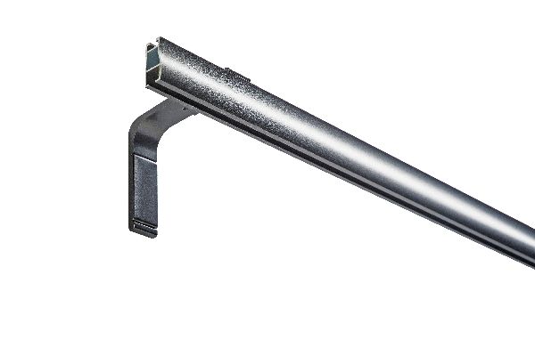 Antracit szürke Motivo 1 soros karnis 200cm oldalfalra